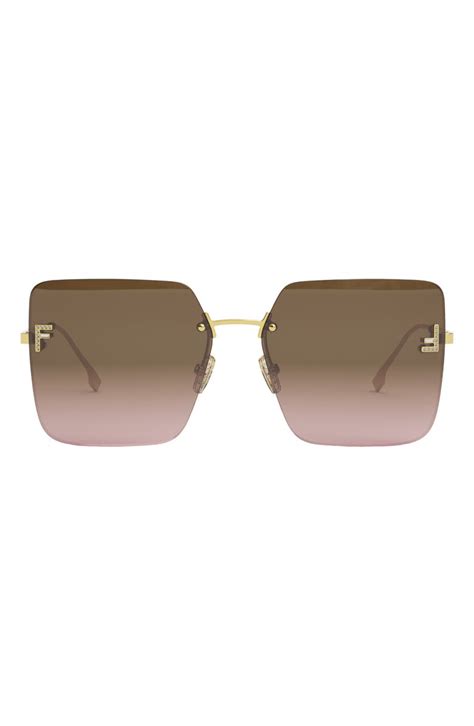 fendi first lunette|'Fendi First 59mm Geometric Sunglasses .